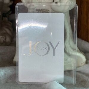 Dior Joy Silver and White Card #3